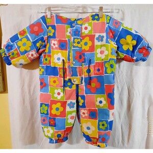 Vintage United Colors Benetton Baby Zippered Snowsuit Beautiful Made In Italy